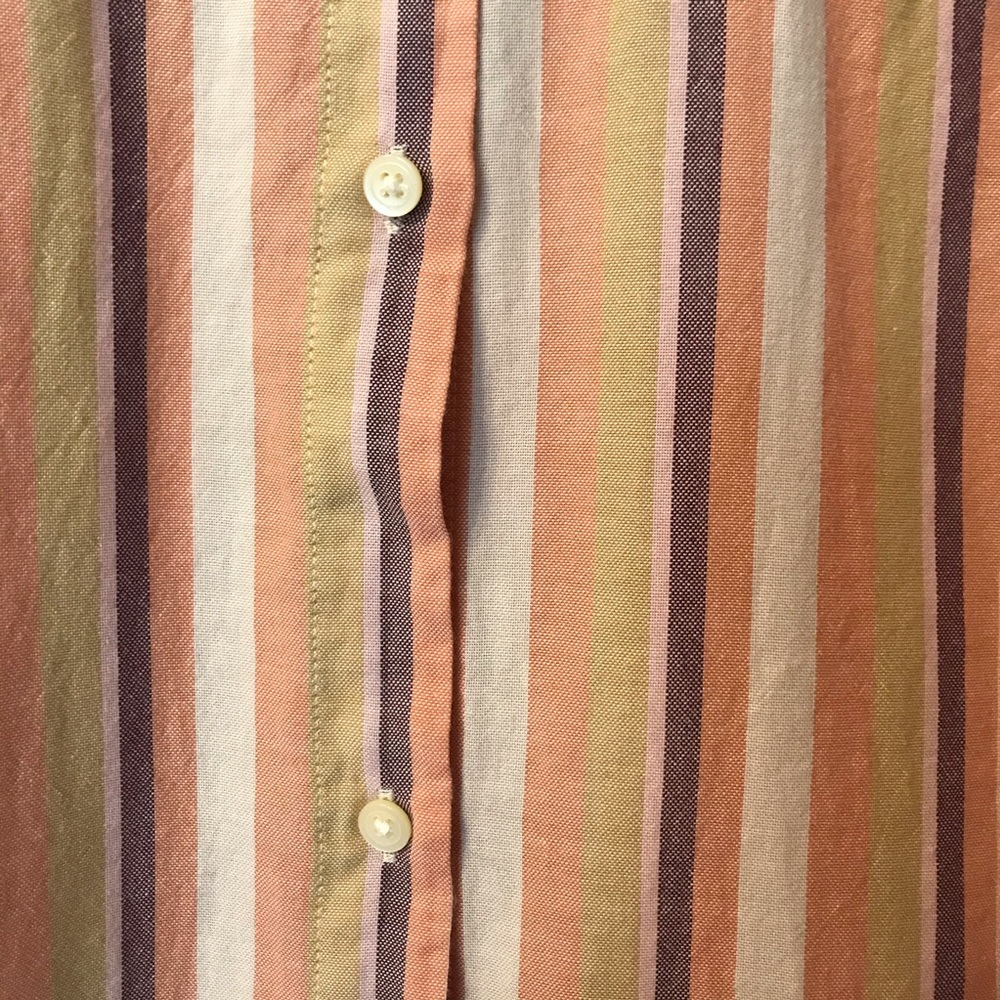NWT Madewell Courier Button Back Shirt in Rainbow - Picture 6 of 8